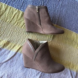 Tan booties